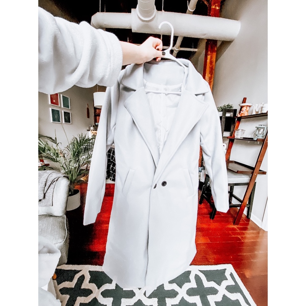 Light Blue Pea Coat